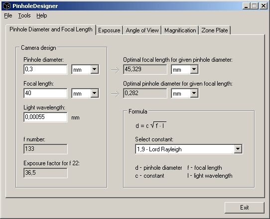 PinholeDesigner